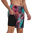 thumbnail image 2 of Vsdgher Psychedelic Hairless Cat for Mens Swim Trunks with Compression Liner Swim Shorts Swim Suits Board Shorts-Large, 2 of 6