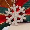 thumbnail image 3 of Pinzas para el cabello de astas navideñas, lindas y exquisitas horquillas de peluche de reno para fiestas navideñas, fiestas de cumpleaños y cosplay, pajarita de copo de nieve n.° 18, astas rojas., 3 of 5