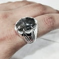 thumbnail image 2 of Black Rutile Mans Ring, Natural Black Rutilated Quartz, Quartz Silver Jewelry, 925 Silver Ring, Gift, Heavy Mens Ring, Arabic Design, Ottoman Style Ring, Christmas, Turkey Mens Signet Ring, 2 of 5