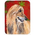thumbnail image 1 of Carolines Treasures SC9501LCB Afghan Hound Flocons de Neige Rouges Vacances Noël Planche à Découper en Verre - Grande, 1 of 1