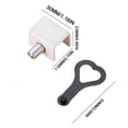 thumbnail image 3 of PEONAVET A Stopper Stainless Steel Window Lock Non Perforated Door and Window Lock Sliding Door Lock Child Protection Lock Device -theft Limiter, 3 of 3