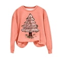 thumbnail image 4 of pimelu Christmas Sweatshirt Christmas Sweater for Women Plus Size Long Sleeve Crewneck Sweatshirt Tops Ladies Fashion Christmas Tree Graphics Pullover Shirts, 4 of 4