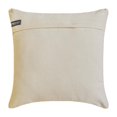 thumbnail image 4 of The HomeCentric Decorative Throw Pillow cover Navy 12"x12" (30x30 cm) Velvet & Linen Patchwork, Striped Pillow Case, Striped Modern Style - Velvet Band Navy, 4 of 5