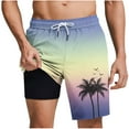 thumbnail image 2 of Men's Hiking Shorts Mens Lounge Shorts Mens Shorts On Sale, Short Pant Draw String Shorts for Men Big and Tall Shorts for Men Stretch Waist, Multicolor, S, 2 of 5