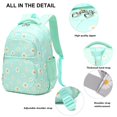 thumbnail image 3 of Mochila con estampado de margaritas de trigo dorado con lonchera y estuche para lápices, 3 of 7