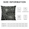 thumbnail image 5 of Halloween Spiderweb Pillow Covers Black White Spider Web Outdoor Decorative Throw Pillows Halloween Scary Themed Farmhouse Pillowcases Cushion Case Decor for Home Sofa Couch Bed, 5 of 5