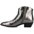 thumbnail image 3 of Journee Womens Taliah Western Low Cut Pointed Toe Cuban Heel Comfort Ankle Booties, Widths Available, 3 of 9