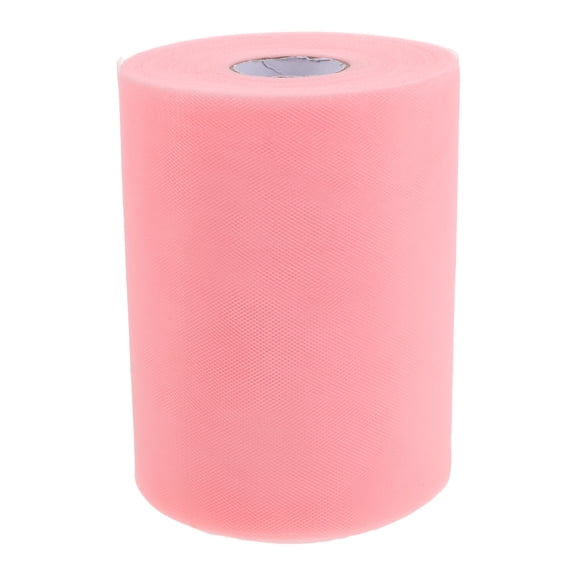 PENIKOKO Pink Sheer Tulle Fabric Roll for Wedding and Party Decoration Lightweight Mesh Material for DIY Projects
