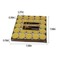 thumbnail image 4 of Taotanxi Tea Lights - 50 Pack Smokeless, Dripless & Long Lasting Mini Tealight Candles for Mood, Dinners, Parties, Home Decoration, Wedding, Crafts (Yellow), 4 of 9