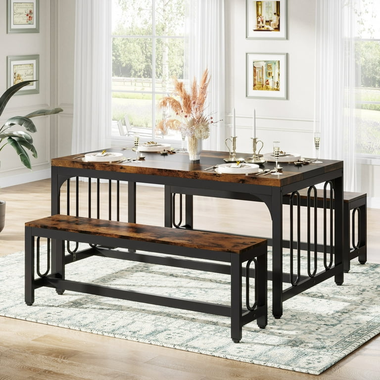 Coffee table with benches underneath new arrivals