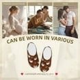 thumbnail image 7 of Daiia Sloths Need More Coffee Print Women’s Fuzzy Slippers Memory Foam Lightweight House Shoes Cozy Loafer Flannel House Shoes-35/36, 7 of 7