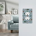 thumbnail image 5 of Fotbe Camping Caravan Print Duplex Receptacle Wall Plate, 1-Gang 5.0" x3.0" Wall Outlet Covers, Dual Outlet Faceplates Covers, Color-matched Screws Included-Style S, 5 of 6