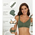 thumbnail image 7 of Cassie Liz Smoothing Wireless Bras for Women Comfort Seamless Bra Full Coverage Push Up Bra Adjustable Padded Bra, 7 of 7