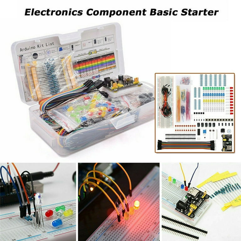Fun Electronics Kit, Diodes, Cables, Copper Wire Resistors, Electronics  Starter Kit for R3: : Industrial & Scientific