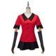 thumbnail image 5 of Disfraz de Cosplay de Vaggie de Anime, pelucas, vestido elegante, uniforme rojo, falda superior, guantes, calcetines, conjunto completo, trajes para mujer, atuendo de fiesta de Halloween, 5 of 5