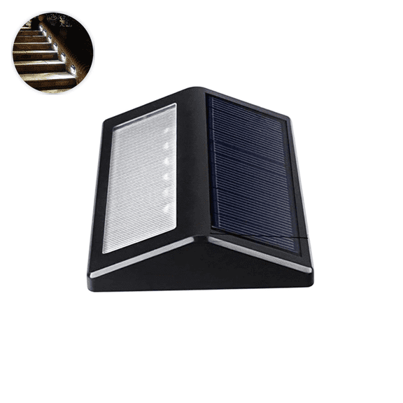 Solar Outdoor Waterproof Step Lights for Decks, Fences, Gardens, and Pathways - Efficient Solar-Powered Wall and Staircase Lighting for Landscape Decor and Exterior Security
