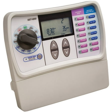 Rainbird SST-600I 6 Valve indoor Mounting Simple To Set Timer - Walmart.com