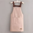thumbnail image 6 of Yesbay Work Apron Waterproof Oil-proof Apron with Large Pockets Durable Workwear for Home Garden, 6 of 14