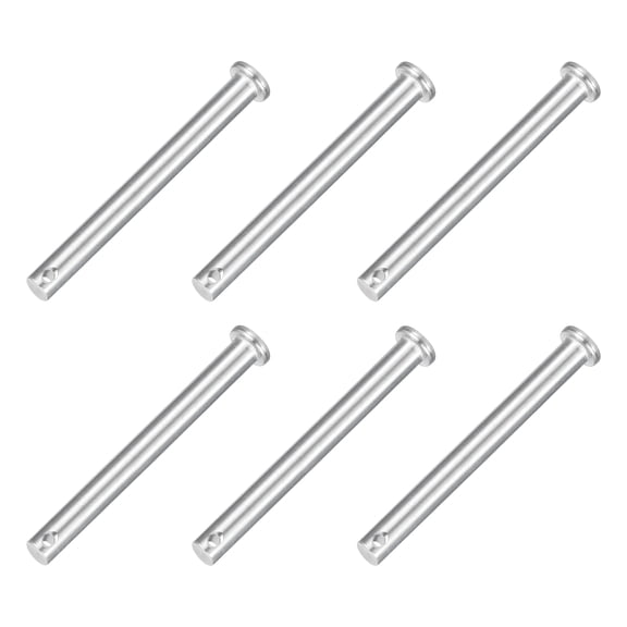 2Pcs 5/16" x 3-1/8" Single Hole Clevis Pins, 304 Stainless Steel Flat Head Pins
