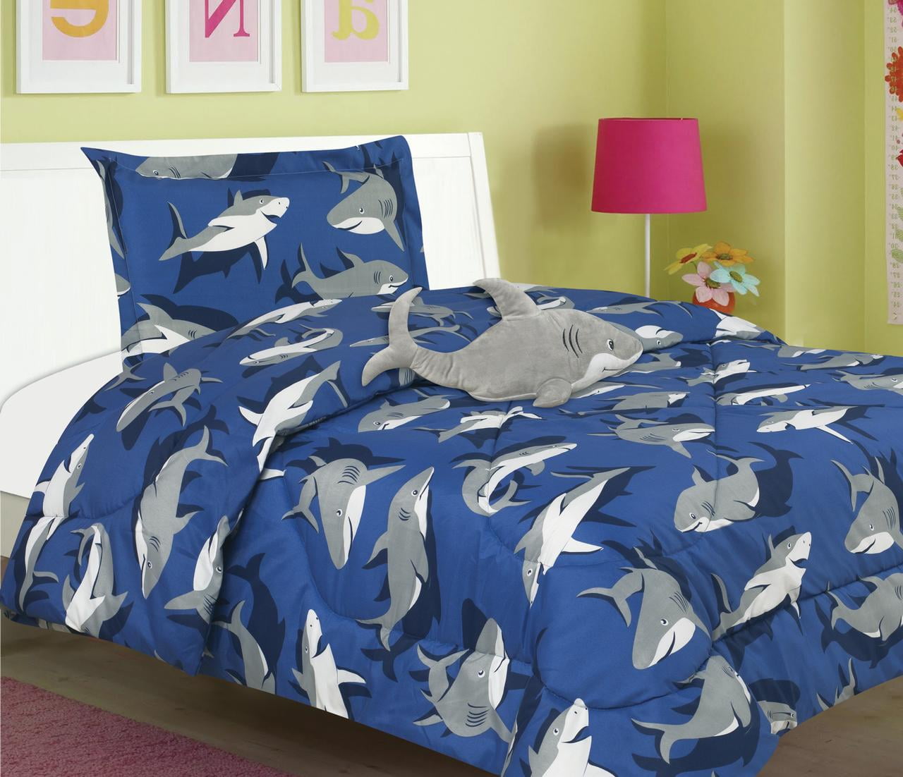 All American Collection Child Microfiber Comforter Sets, Twin, 3Pieces