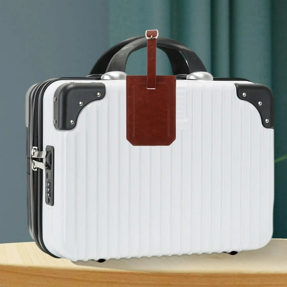 LULULION Carnival Cruise Luggage Tags Pu Brown 1Pack