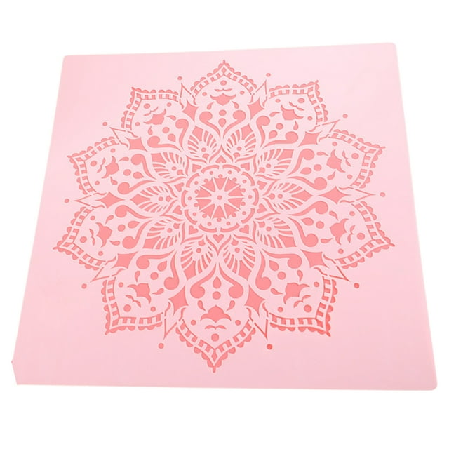 Injueey Plantilla de pintura auxiliar de Mandala reutilizable para proyectos de arte DIY fáciles de mezclar y prácticos Decoración del hogar Como se muestra 1