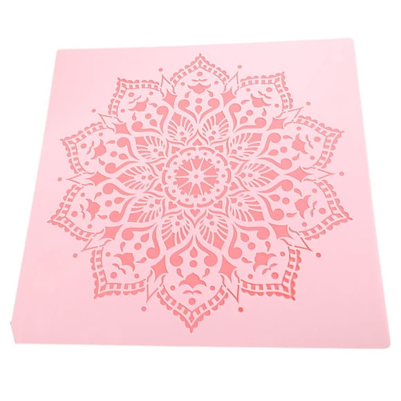 Injueey Plantilla de pintura auxiliar mezclada fácil de mandala para principiantes y expertos hecha de plástico PET Decoración del hogar Como se muestra 1
