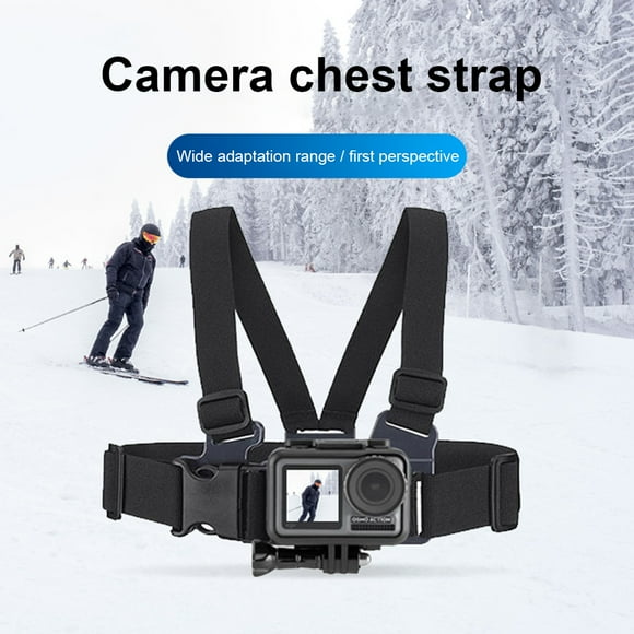 Peggybuy Chest Mount Harness Adjustable Breathable Accessories for GoPro 10 Action Camera