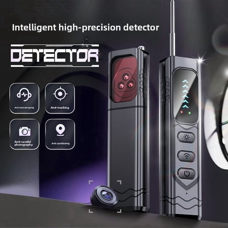 TIgebraver 3-in-1 Hidden Camera Detector, Anti Spy Bug RF Signal Scanner Infrared Lens Finder GPS Tracker Detector for Home Travel Hotel Safety