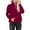 Wine Sweatshirts 1PC, variant on MEZZALL Women Sweatshirts Solid Color Long Sleeve Zip Neck Pockets Warm Pullover Basic Daily Outdoor Leisure Travel Tops