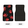 thumbnail image 2 of Yiaed Beautiful Red Ladybug Print Carpet Floor Mats for Cars, Auto Accessories Front & Rear Car Floor Mats Car Floor Foot Mat Sets of 4 Pieces, 2 of 7