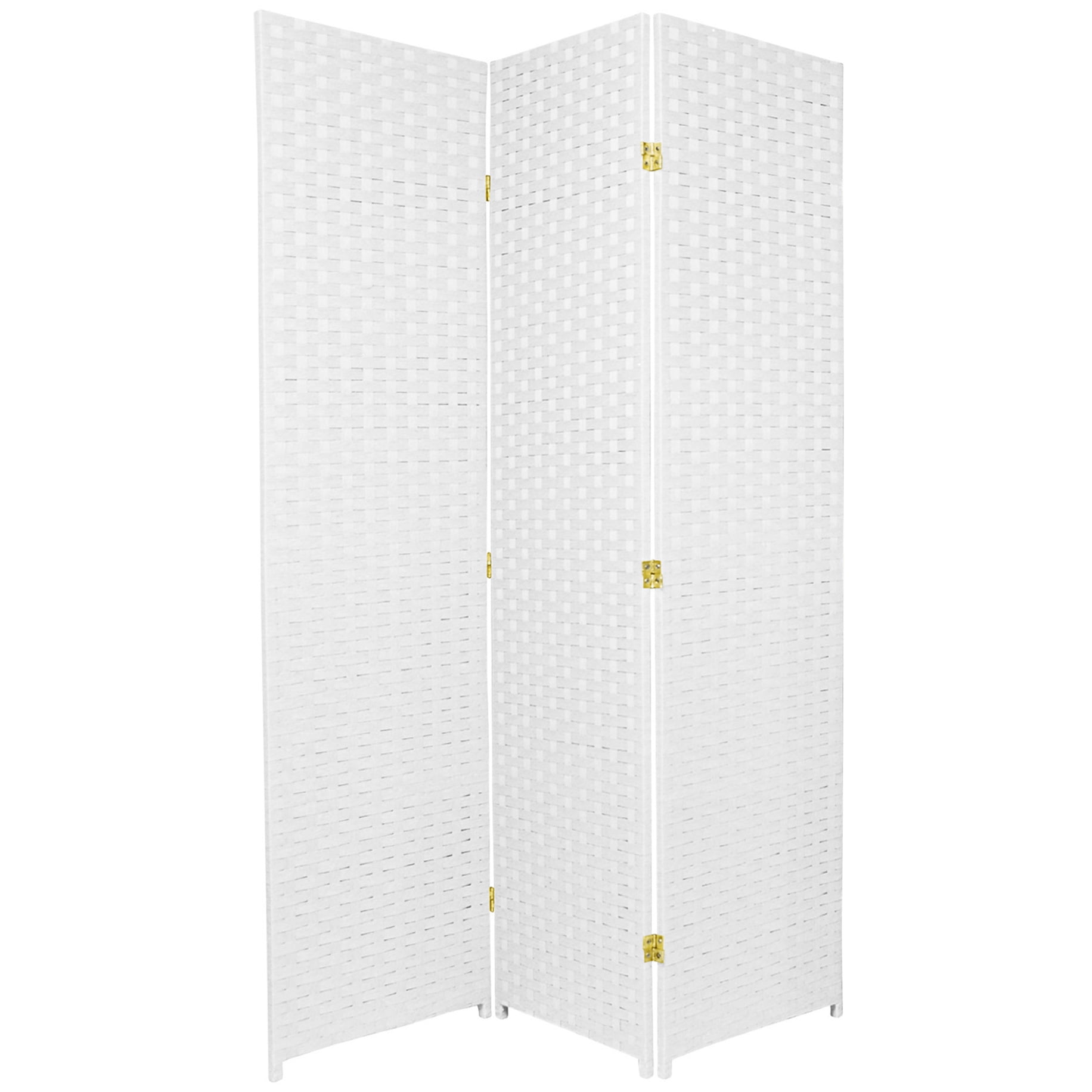 Oriental Furniture 6 ft. Tall Woven Fiber Room Divider 3 Panel