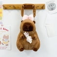 thumbnail image 4 of VONKY Polyester Stuffed Animal Plush Doll Backpack Capybara Bag Gift Adjustable Shoulder Strap Kids type+3 30cm, 4 of 6