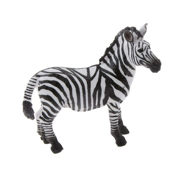 Figurita de Modelo de Animal Zulema Cebra realista para regalos de juguetes
