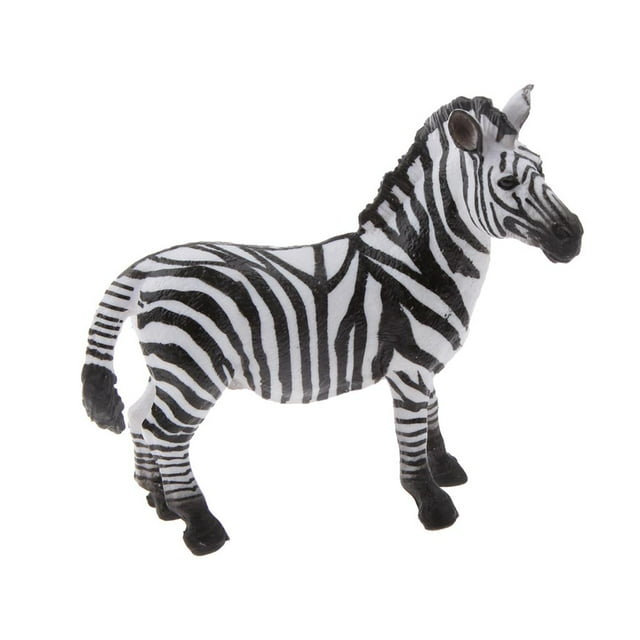 Figurita de Modelo de Animal Zulema Cebra realista para regalos de juguetes