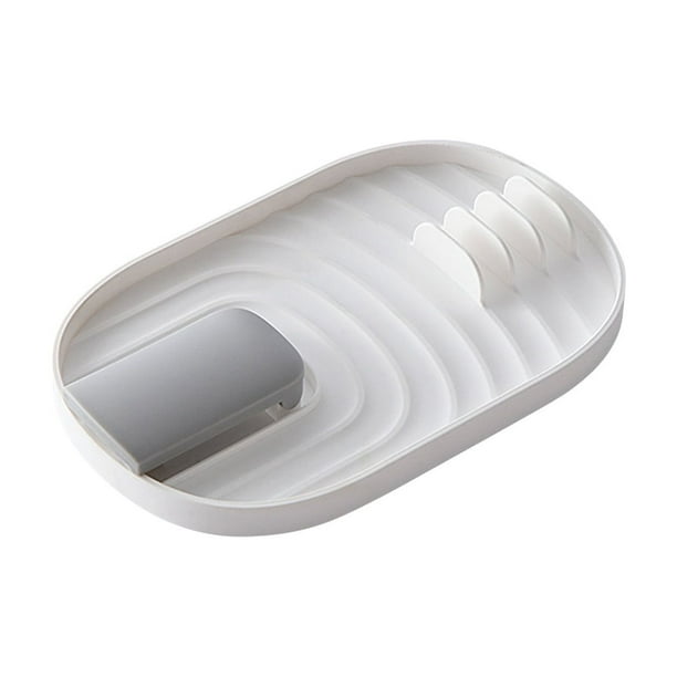 Organizador de Cocina Plegable: Soporte para Espátula, Cuchara y Palillos con Tapa y Protector de Encimera para Usar En La Estufa, 18 X 11 X 1,5 Cm