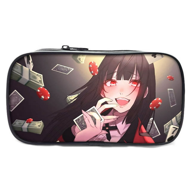 Estuche para lápices Jabami Yumeko de Kakegurui, caja de lápices del anime Jabami Yumeko