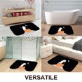 thumbnail image 2 of 1pc Ghost Black Cat and Pumpkin Absorbent Non-Slip Bathroom Thickened Flannel Rug Decor,Soft,Quick Drying,Suitable For Indoor/outdoor Use,Bathrooms,Bedrooms,Kitchens,Terrace,Laundry Rooms,16"x24", 2 of 9