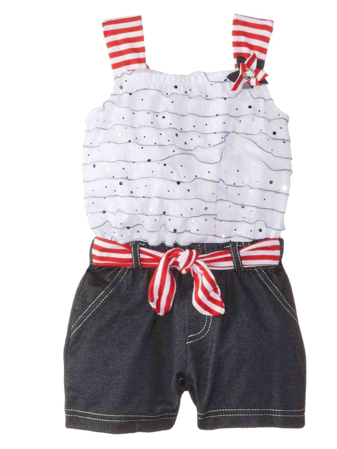 Little Lass Little Lass Infant & Toddler Girls Ruffle Top & Shorts
