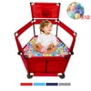 Baby Playpen, Portable Extra Large Playyard for Baby, Hexagonal Fence Play Yard With Gate Basket and Ocean Balls, Baby Interactive Playinghouse Kids Safety Fence Pit Pool for Babies, Toddler, Infants