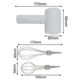 thumbnail image 3 of Wireless Rechargeable Electric Handheld Mixer Egg Beater Baking Kitchen Tools, 3 of 11