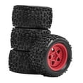 thumbnail image 4 of Kuntesetty 4 Pieces 1/18 RC Car Wheels and Tires Durability Accessories for Typhon Grom Red, 4 of 9