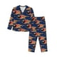 thumbnail image 1 of Balery Bowling Ball And Flame Conjunto de Pijama con Estampado para Mujer, Conjunto de Dos Piezas con Manga Larga, Ropa de Dormir Suave con Bolsillos, Pijamas Cómodos-Medium, 1 of 7