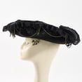 thumbnail image 3 of Jiibva Renaissance Pirate Hat with Lace Brim Steampunk Style Cap Halloween Costume Accessories for Pirates, 3 of 7