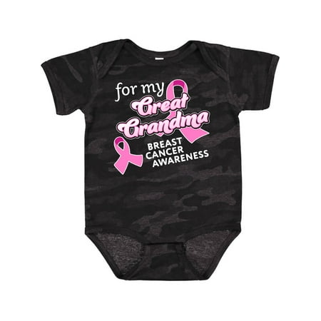 

Inktastic For My Great Grandma-Breast Cancer Awareness Gift Baby Boy or Baby Girl Bodysuit