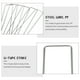 thumbnail image 4 of 50 clavos de jardinería, estacas metálicas para tierra, estacas para carpas de exterior, alambre de acero en forma de U., 4 of 6
