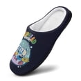 thumbnail image 3 of The Cuphead Show Fuzzy Cotton Slippers For Mens Winter Cotton Lightweight Anti-slip Rubber Sole Slippers House Open Back Slippers Closed Toe Slippers, 3 of 9