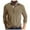 Khaki, variant on Ketyyh-chn99 Men's Knit Short Sleeve Shirt Mens Casual Long Sleeved Mens Lapel T Shirt Color Matching Shirt Size for S,Dark Gray