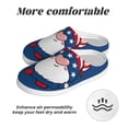 thumbnail image 6 of KLL Three Gnome Independence Day Pattern Adult Unisex Cozy Slippers,Fuzzy Slip-on Slippers TPR Sole Slippers Comfort Plush Home Footwear for Indoor & Outdoor-46/47, 6 of 7
