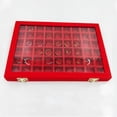 thumbnail image 2 of serony Velvet Stackable Jewelry Display Tray Case for Jewellery Earrings Rose Red, 2 of 9